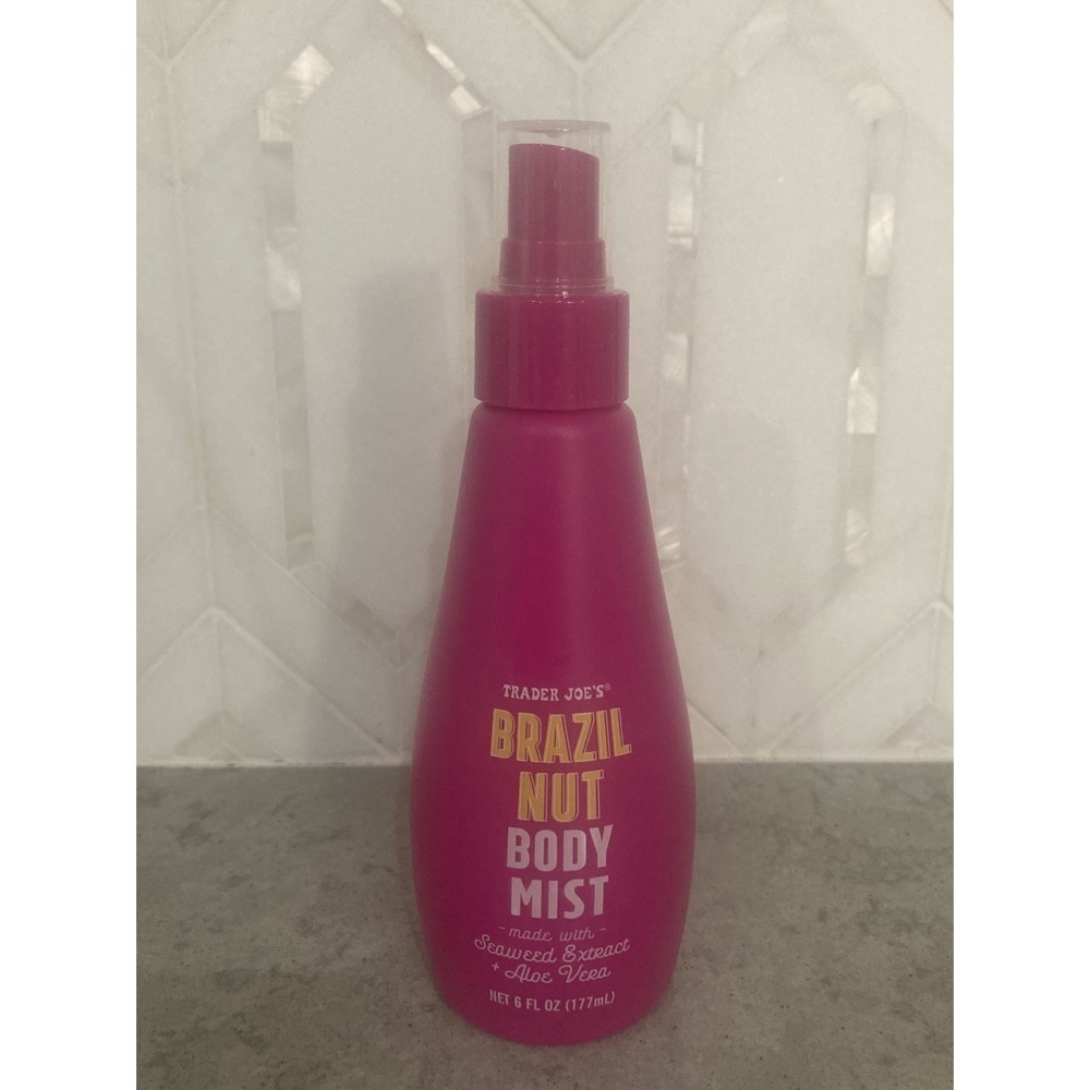 NEW Trader Joe's Brazil Nut Body Mist 6 oz Brand New Aloe Vera Seaweed Extract